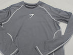 Playera Gymshark Mediana De Mujer Color Gris Manga Larga