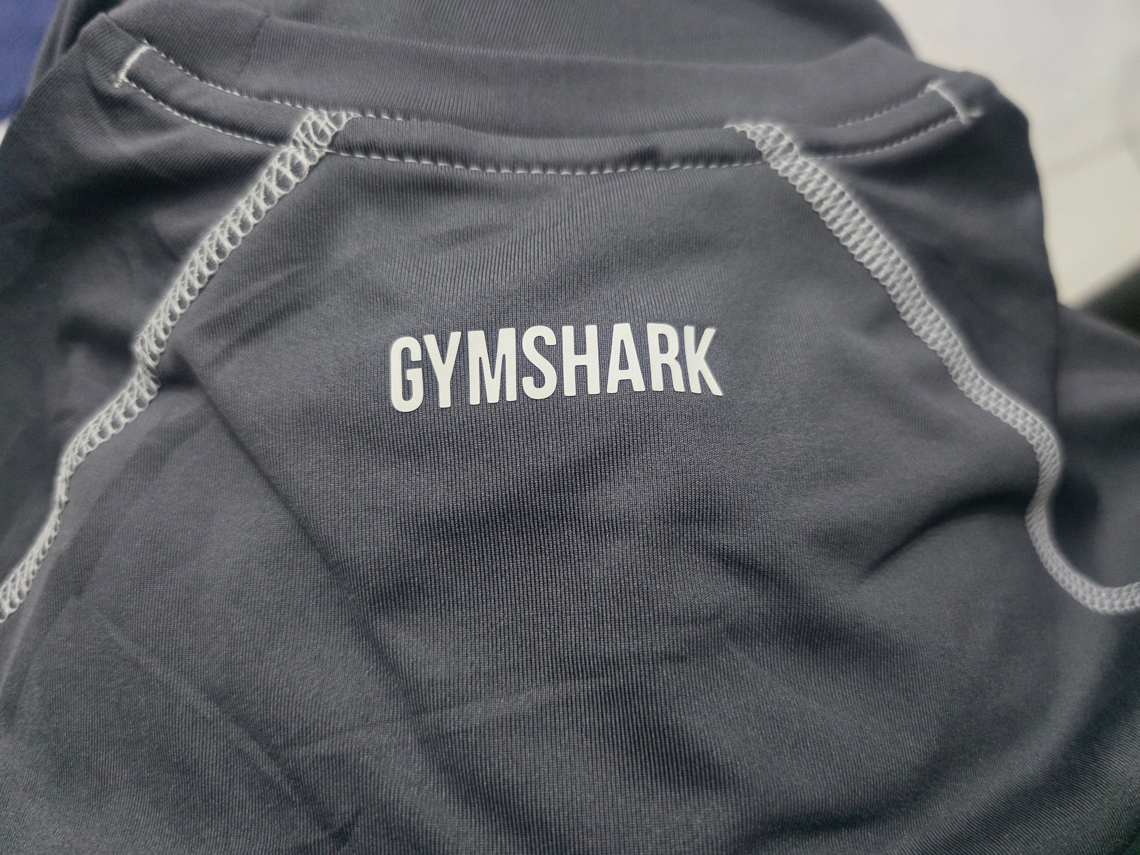 Playera Gymshark Mediana De Mujer Color Gris Manga Larga