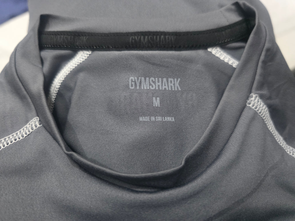 Playera Gymshark Mediana De Mujer Color Gris Manga Larga