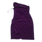 Vestido A Un Hombro Ralph Lauren Talla 10 Colo Violeta Mujer