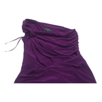 Vestido A Un Hombro Ralph Lauren Talla 10 Colo Violeta Mujer