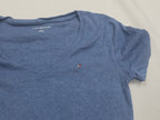 Playera Tommy Hilfiger Mujer Azul Acero Grande Manga Corta