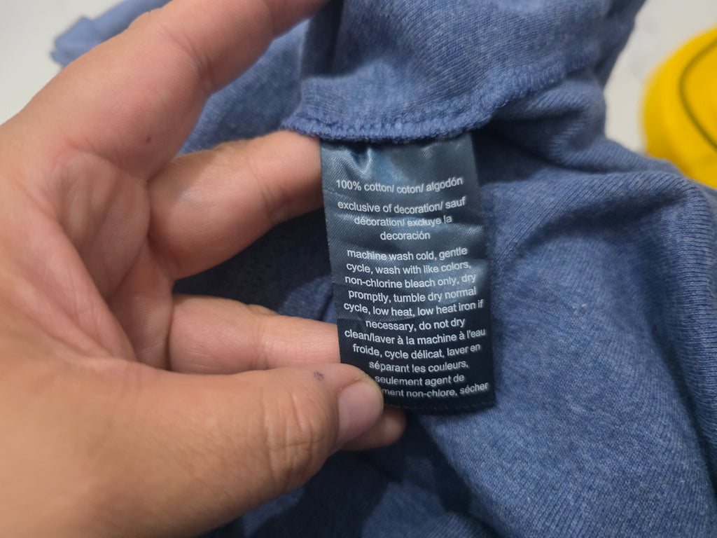 Playera Tommy Hilfiger Mujer Azul Acero Grande Manga Corta