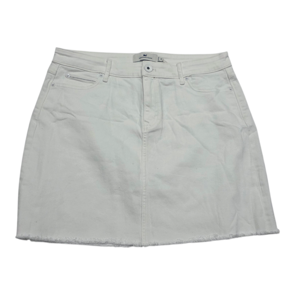 Falda Vineyard Vines Talla 12 De Mujer Color Blanco