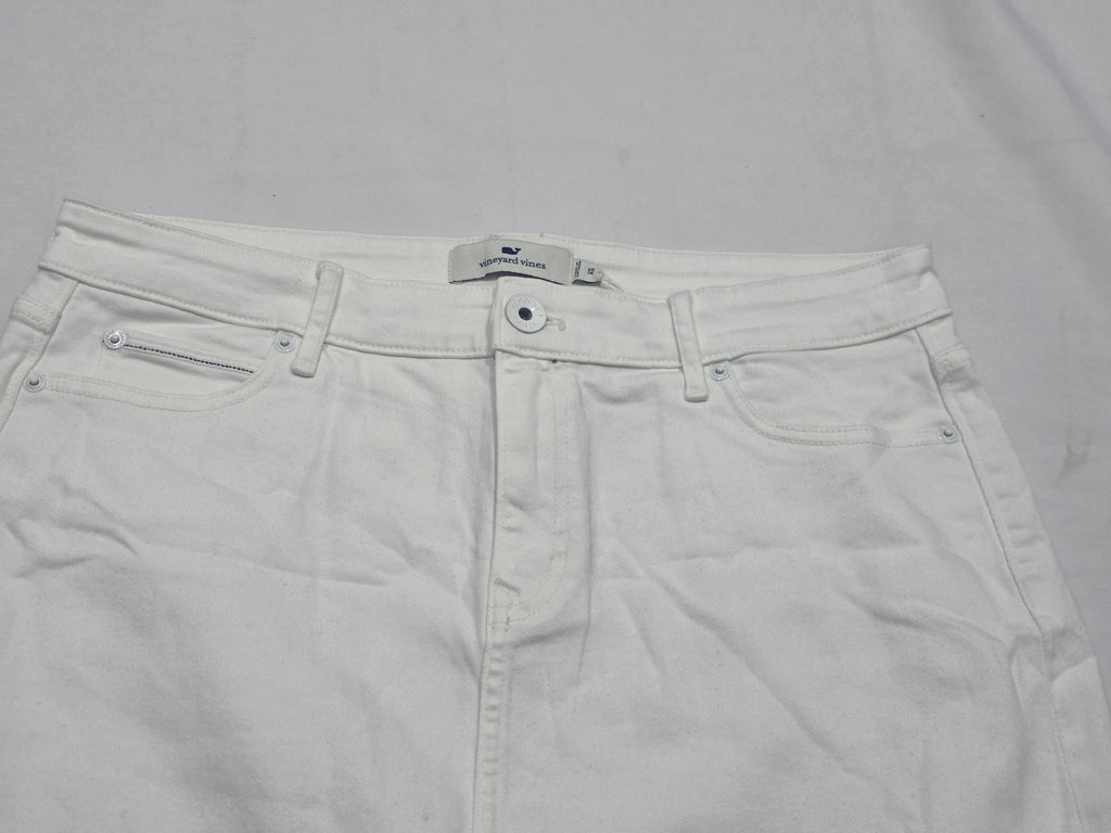 Falda Vineyard Vines Talla 12 De Mujer Color Blanco