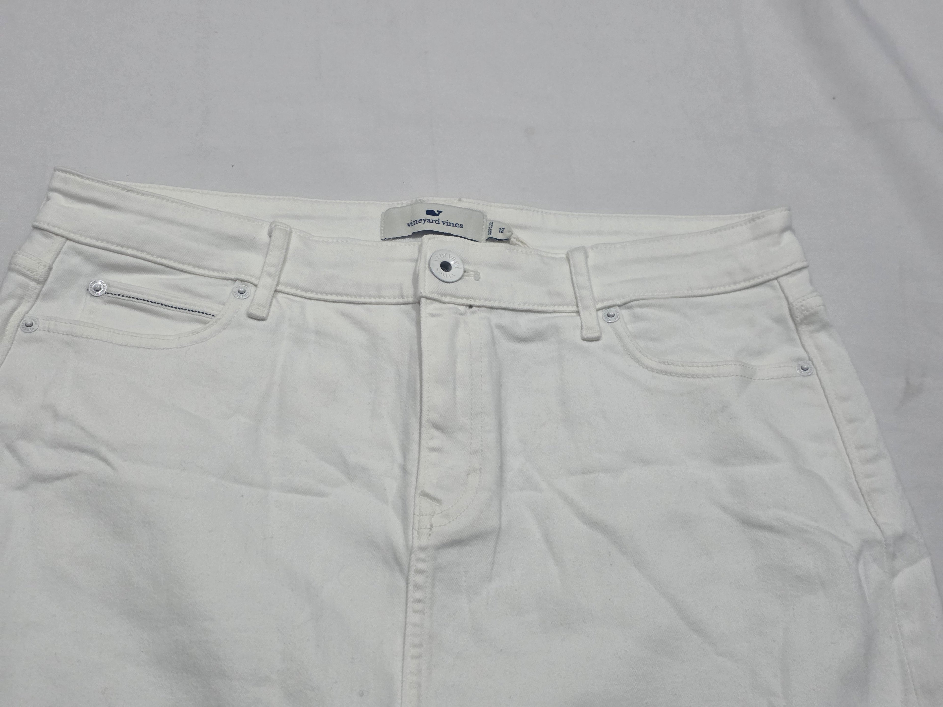 Falda Vineyard Vines Talla 12 De Mujer Color Blanco