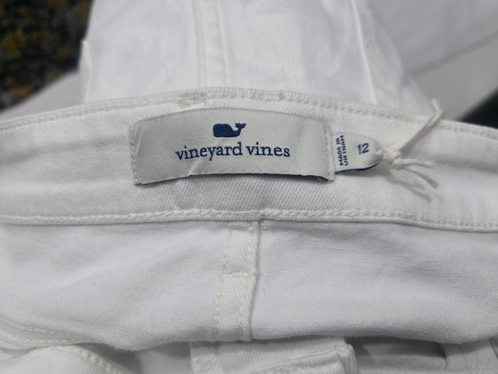 Falda Vineyard Vines Talla 12 De Mujer Color Blanco