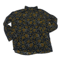 Camisa Tommy Hilfiger Talla Grande Azul Con Flores Oscuras