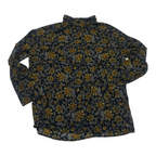 Camisa Tommy Hilfiger Talla Grande Azul Con Flores Oscuras