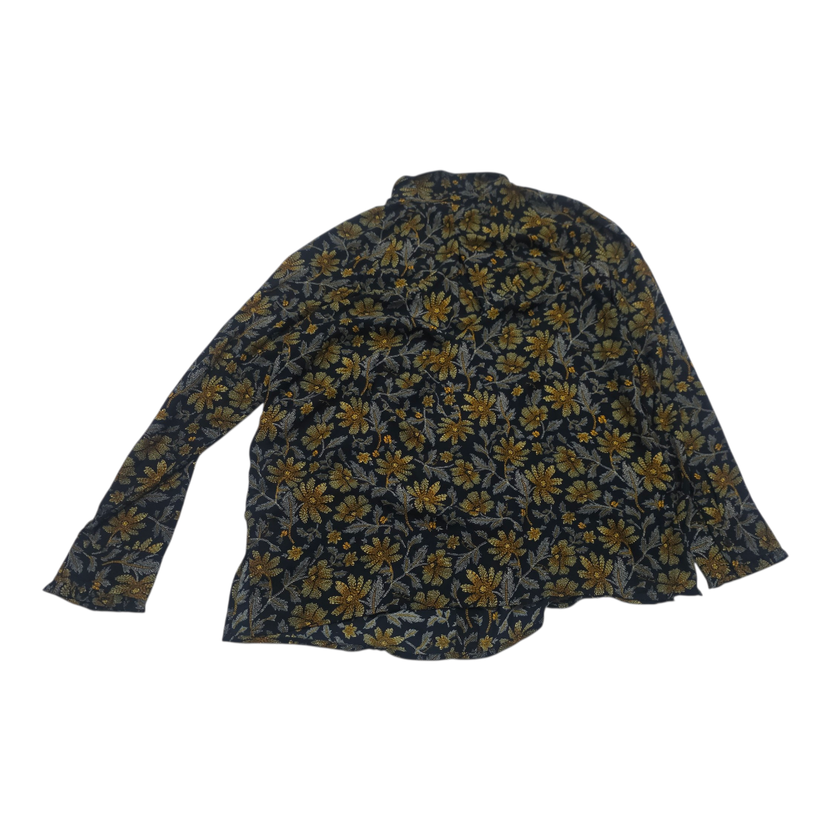 Camisa Tommy Hilfiger Talla Grande Azul Con Flores Oscuras