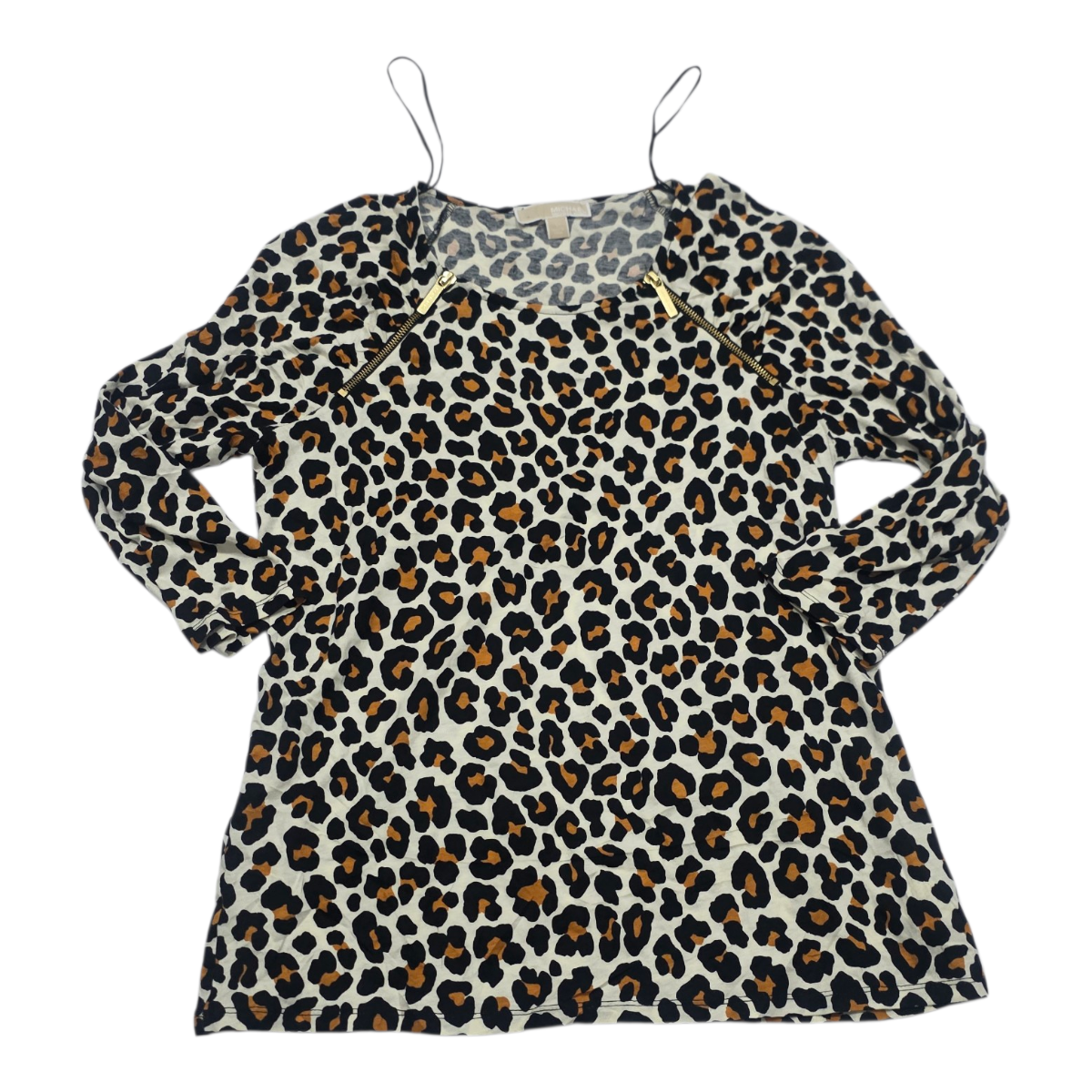 Blusa Michael Kors Animal Print Mujer Grande Manga Larga