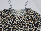 Blusa Michael Kors Animal Print Mujer Grande Manga Larga