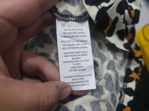 Blusa Michael Kors Animal Print Mujer Grande Manga Larga