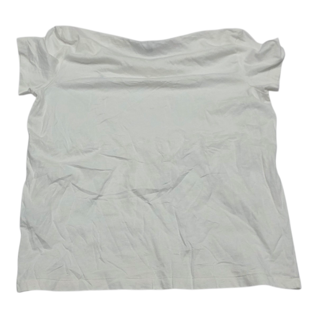 Playera Ralph Lauren Blanca Manga Corta Grande Mujer Poni