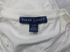 Playera Ralph Lauren Blanca Manga Corta Grande Mujer Poni