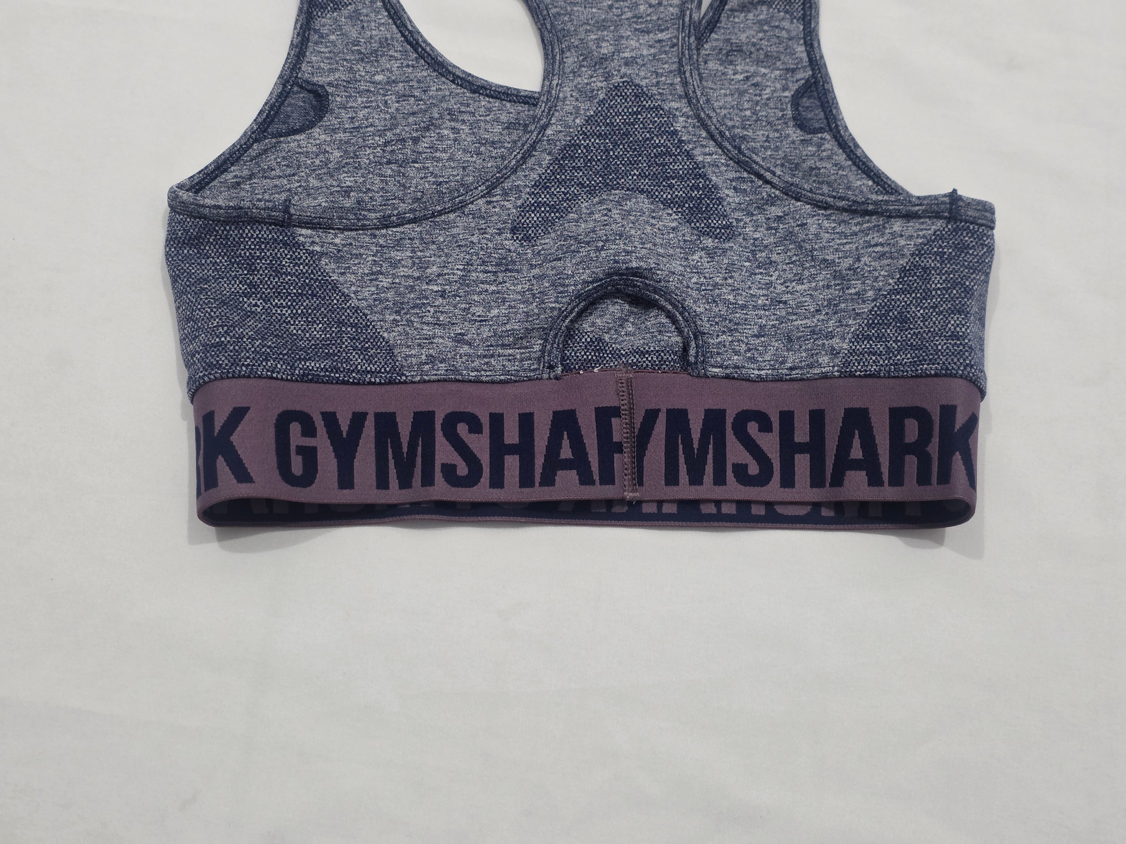Top Gymshark De Mujer Azul Jaspeado De Mujer Grande