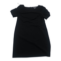 Vestido Karl Lagerfeld Mujer Talla 14 Negro Manga Corta