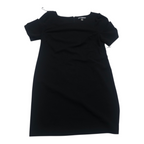 Vestido Karl Lagerfeld Mujer Talla 14 Negro Manga Corta