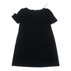 Vestido Karl Lagerfeld Mujer Talla 14 Negro Manga Corta