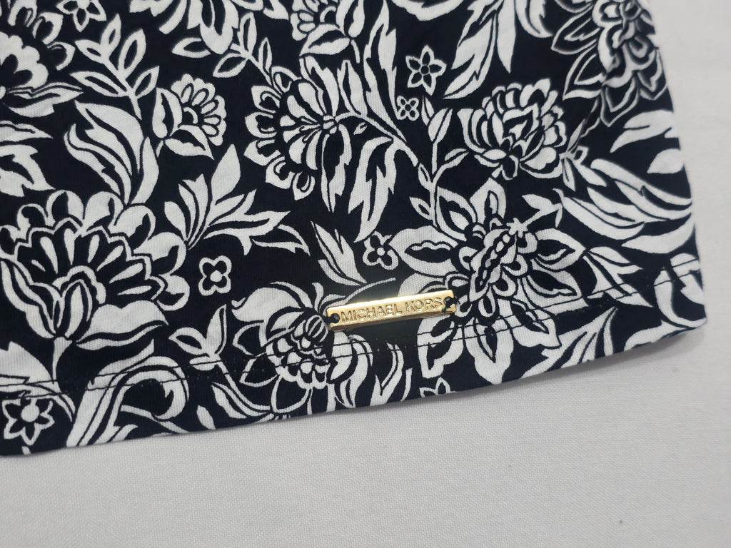 Blusa Michael Kors De Mujer Mujer Negra Detalles Blancos