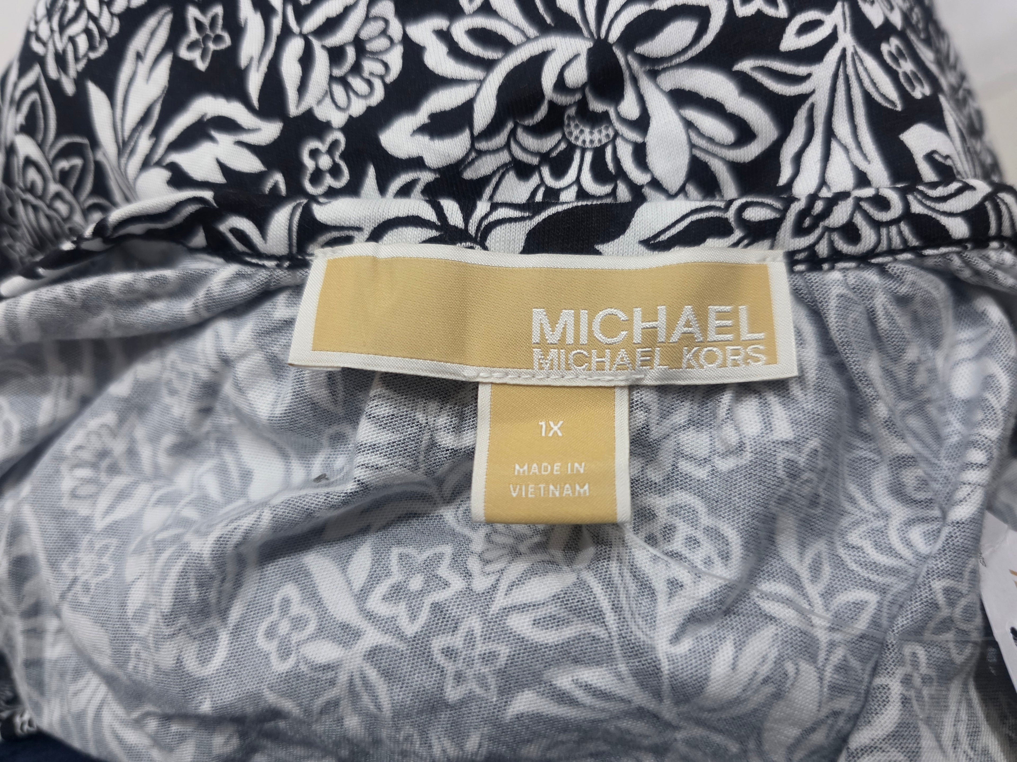 Blusa Michael Kors De Mujer Mujer Negra Detalles Blancos