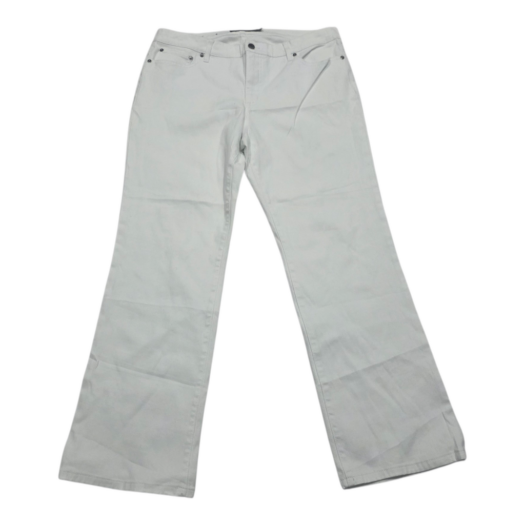 Pantalon Ralph Lauren Mujer Talla 16 Blanco De Mezclilla