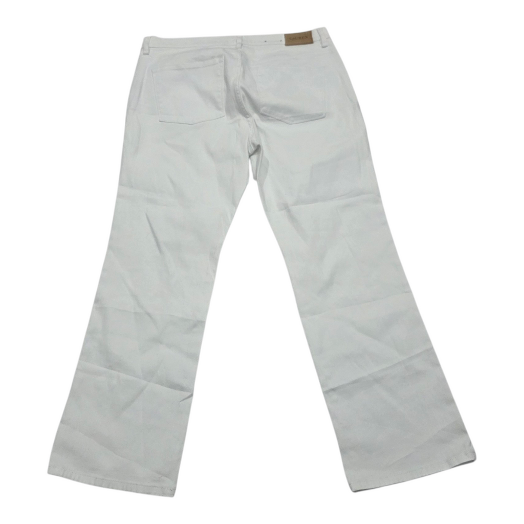 Pantalon Ralph Lauren Mujer Talla 16 Blanco De Mezclilla