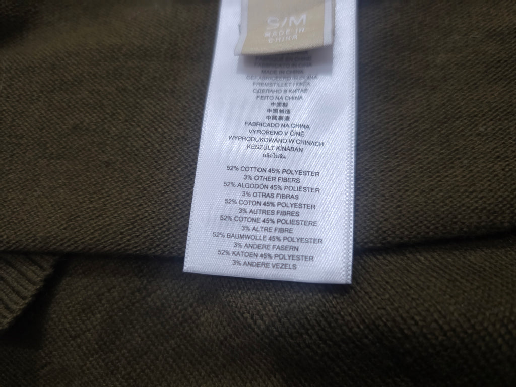 Suéter Poncho Michael Kors Mujer S/m Verde Olivo Con Lazo