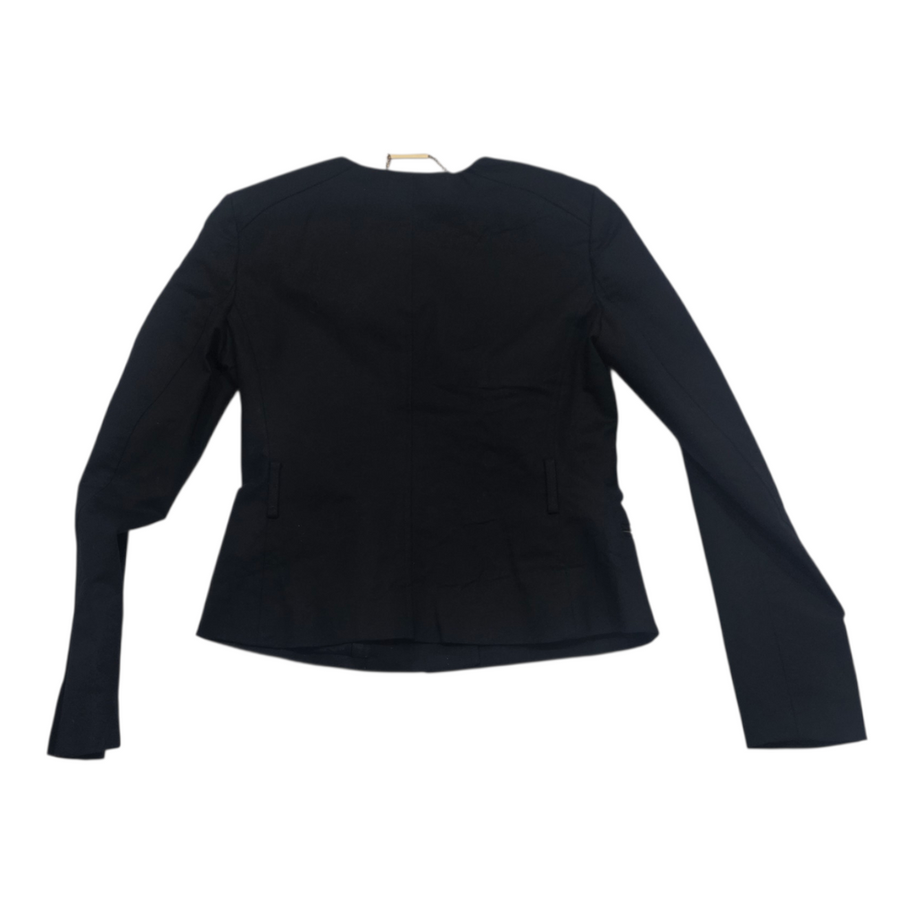 Blazer Michael Kors Mujer Talla 4 Negro Cierre Dorado