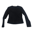 Blazer Michael Kors Mujer Talla 4 Negro Cierre Dorado