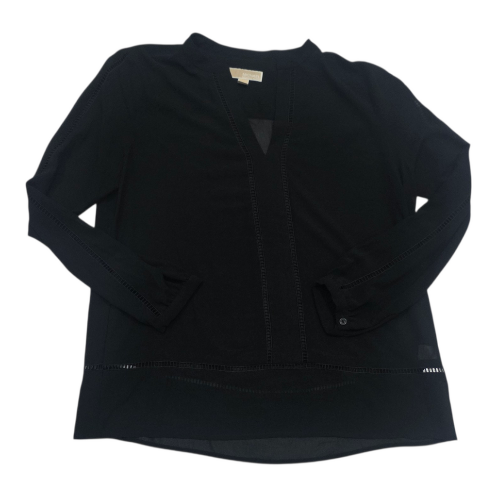 Blusa Michael Kors De Mujer Grande Transparente Color Negro
