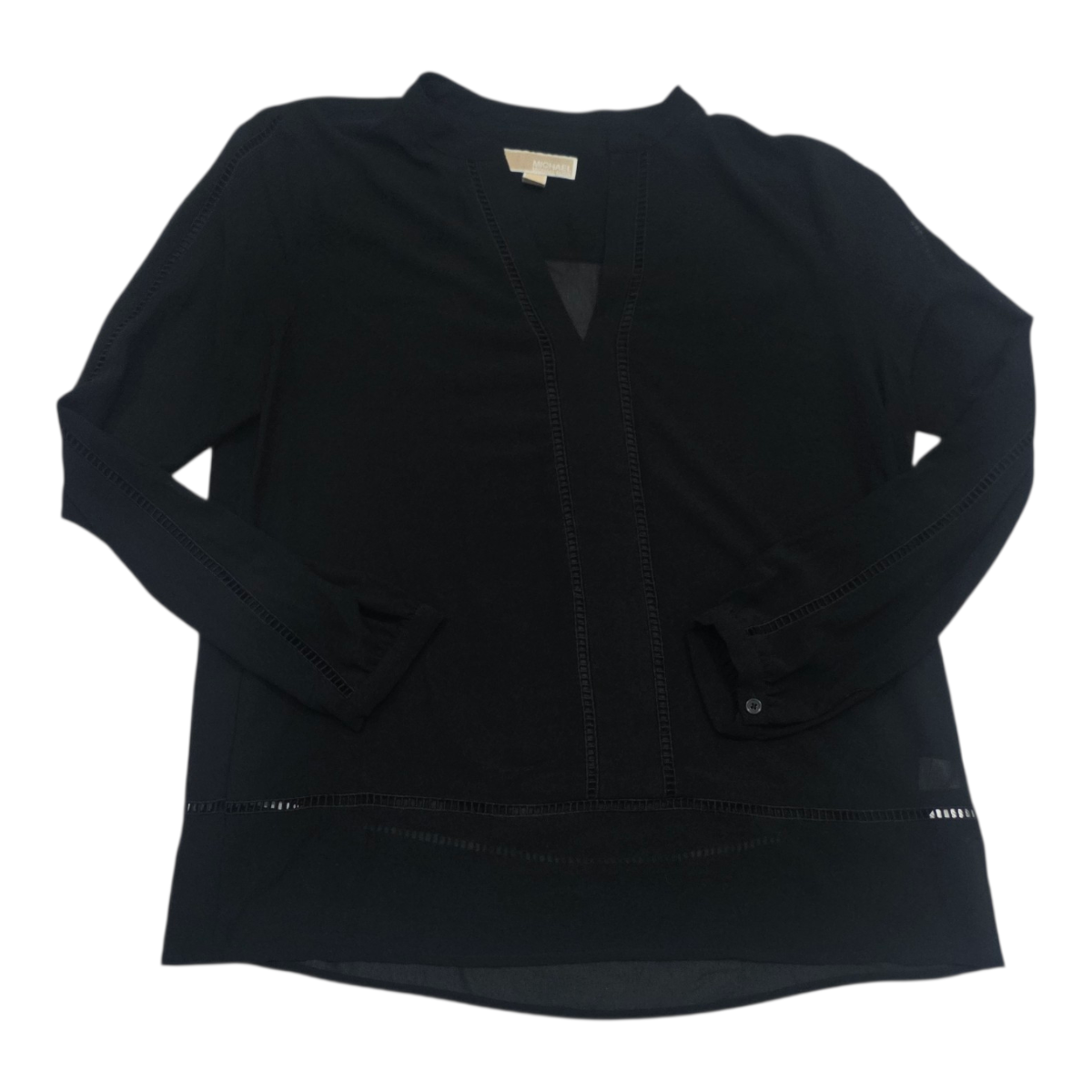 Blusa Michael Kors De Mujer Grande Transparente Color Negro
