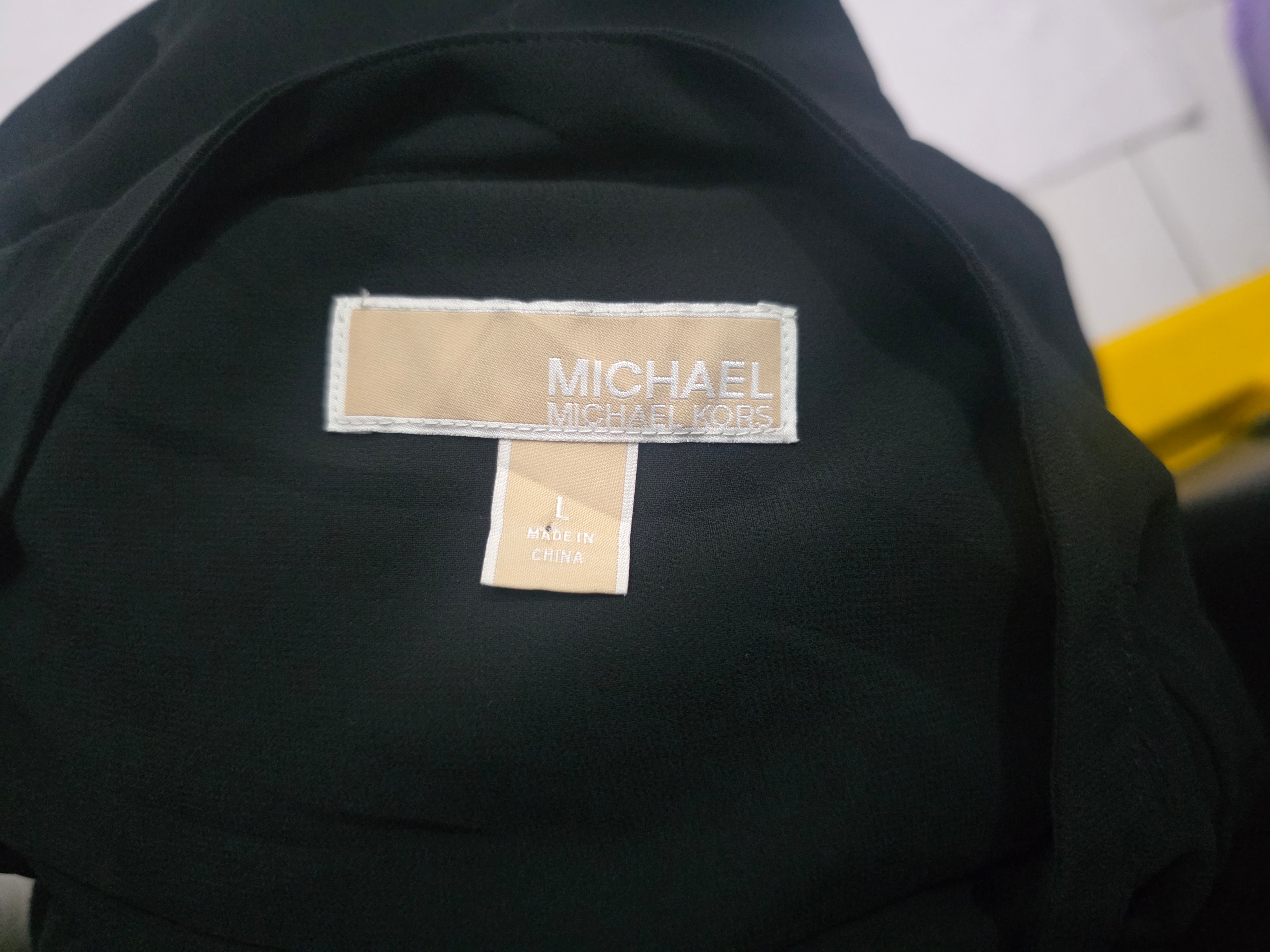 Blusa Michael Kors De Mujer Grande Transparente Color Negro