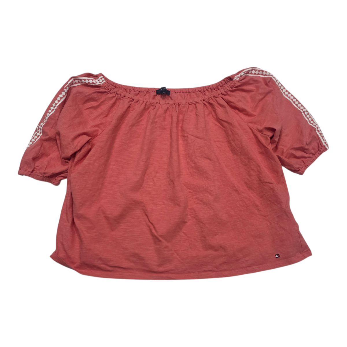 Blusa Tommy Hilfiger Campesina Mujer Colorcoral Extra Grande