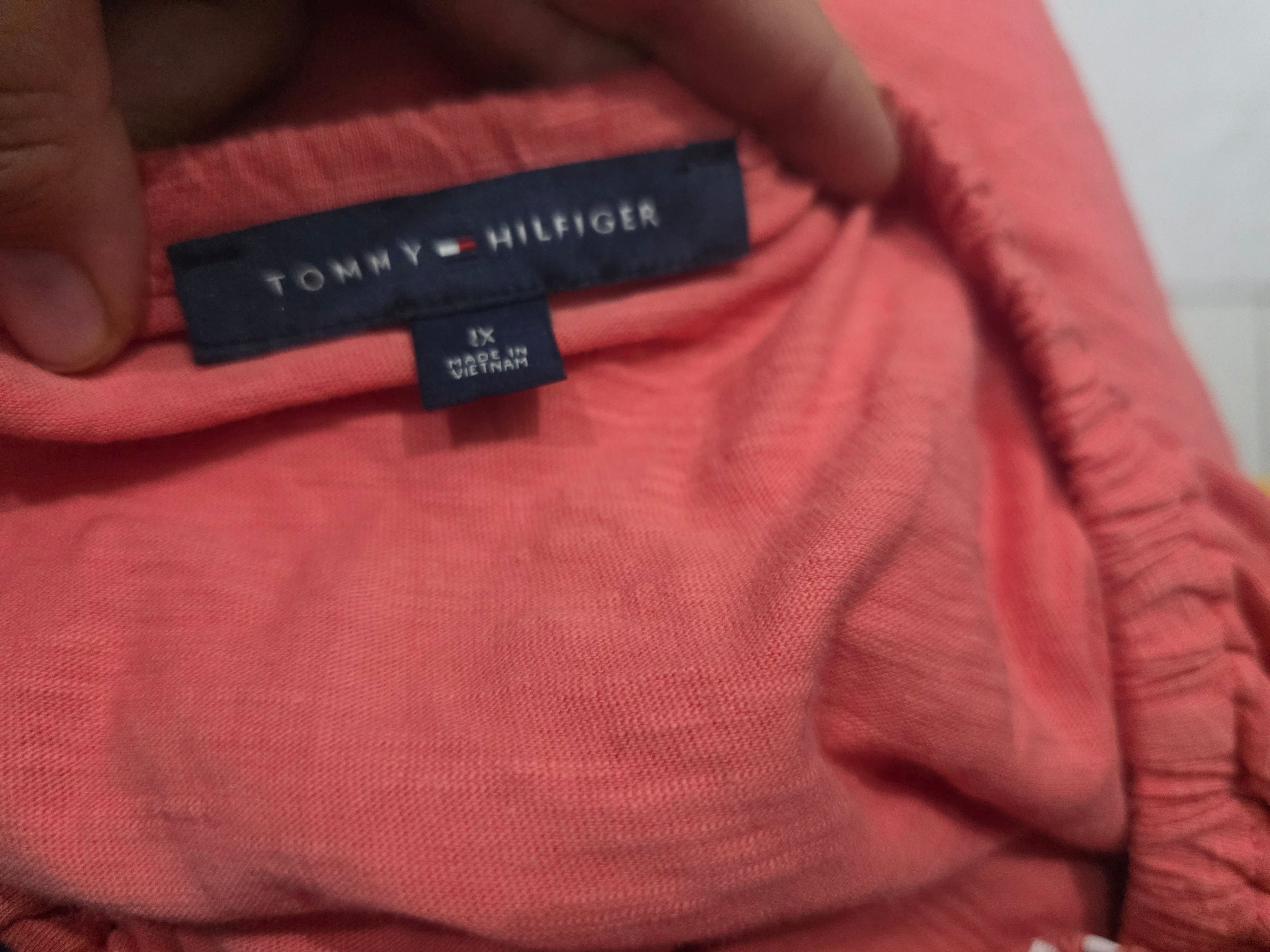 Blusa Tommy Hilfiger Campesina Mujer Colorcoral Extra Grande