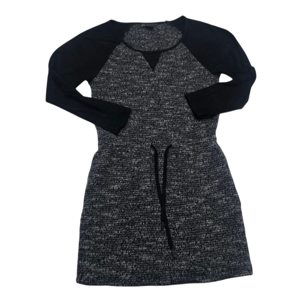 Vestido Armani Exchange Manga Larga Gris/negro Extra Chico