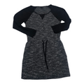 Vestido Armani Exchange Manga Larga Gris/negro Extra Chico