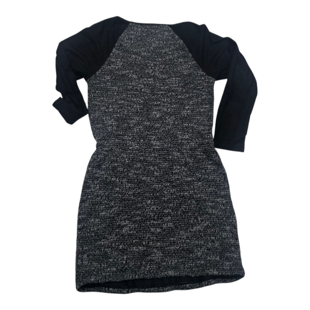 Vestido Armani Exchange Manga Larga Gris/negro Extra Chico