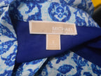 Falda Michael Kors De Mujer Talla 2 Azul Con Figuras