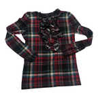 Blusa Ralph Lauren De Mujer Talla Chica Olanes Rojo/verde