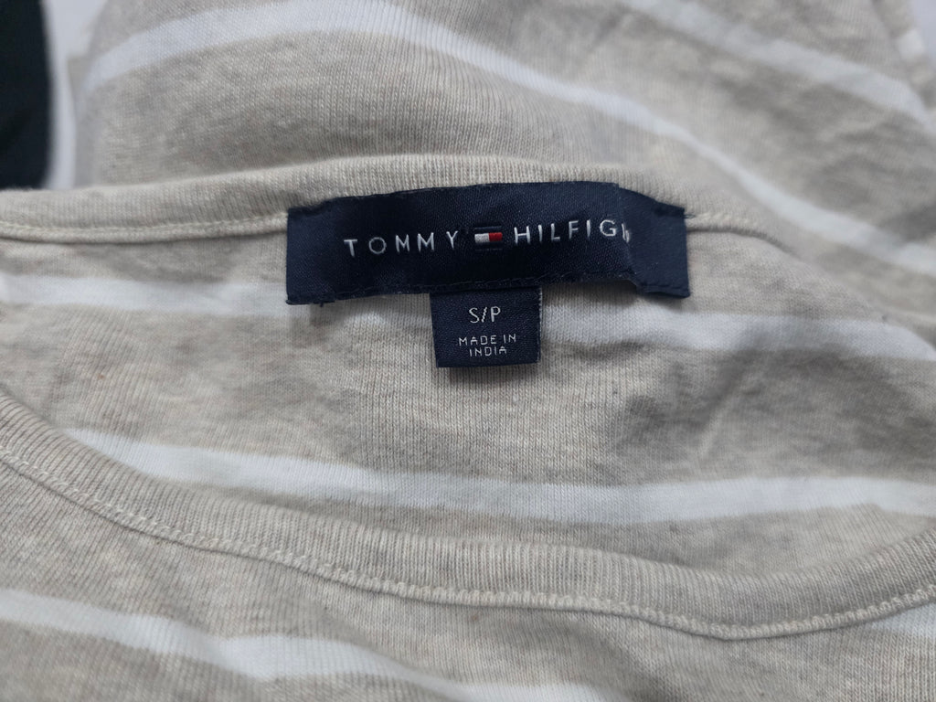 Playera Tommy Hilfiger De Mujer Manga Corta Color Crema