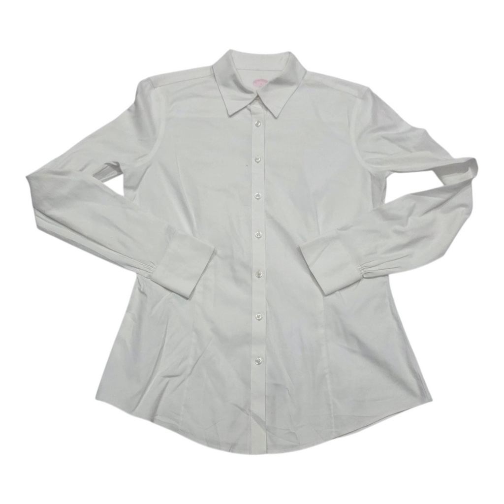 Camisa Brooks Brothers Talla 4 Mujer Blanco Manga Larga