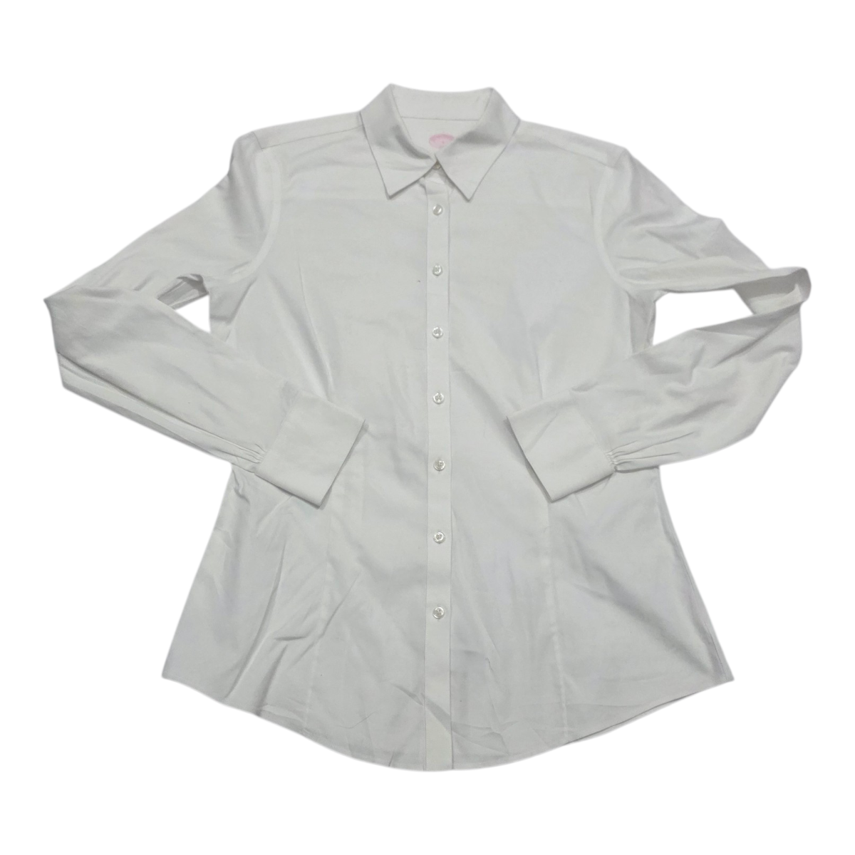 Camisa Brooks Brothers Talla 4 Mujer Blanco Manga Larga