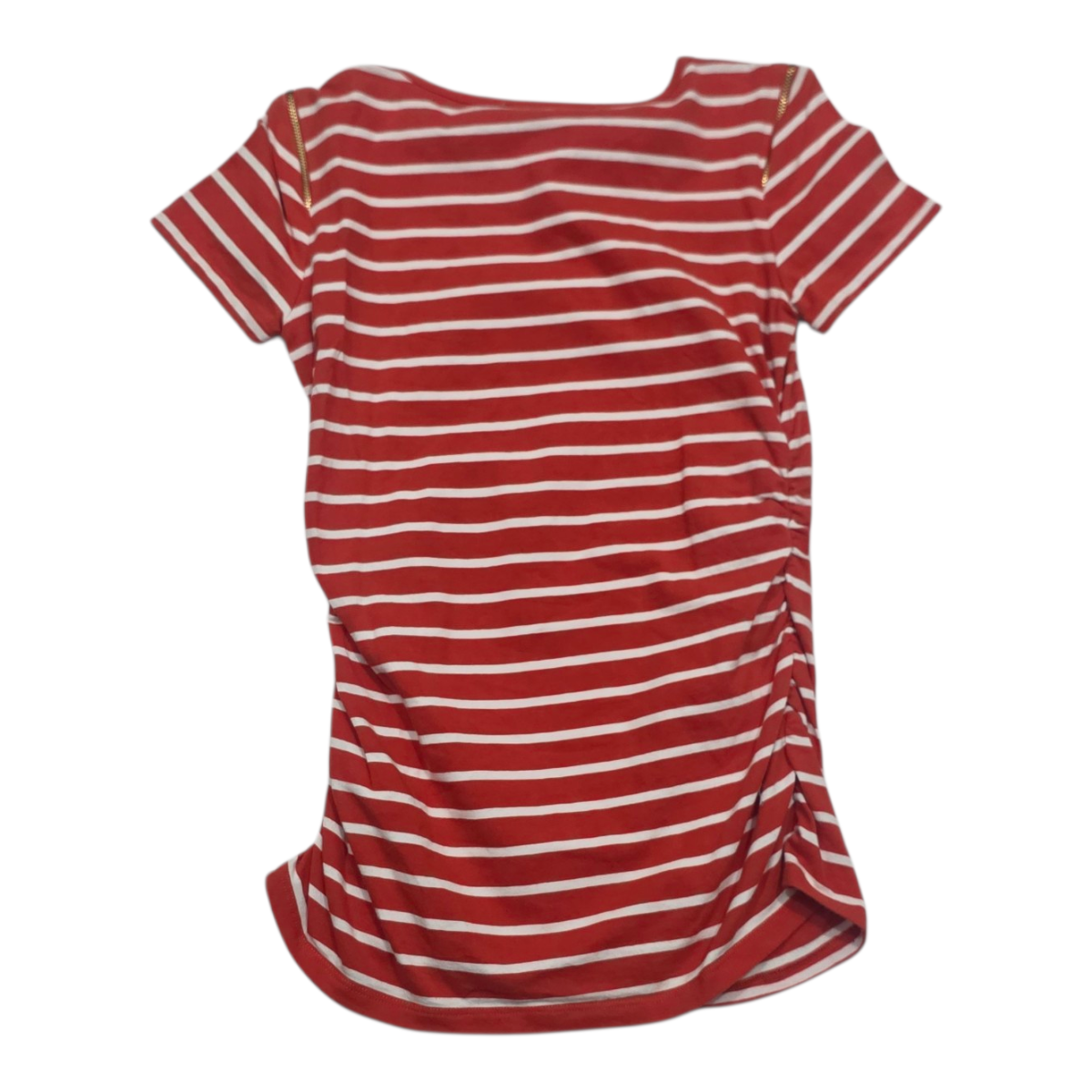 Playera Michael Kors Manga Corta Mujer Color Naranja Rayada