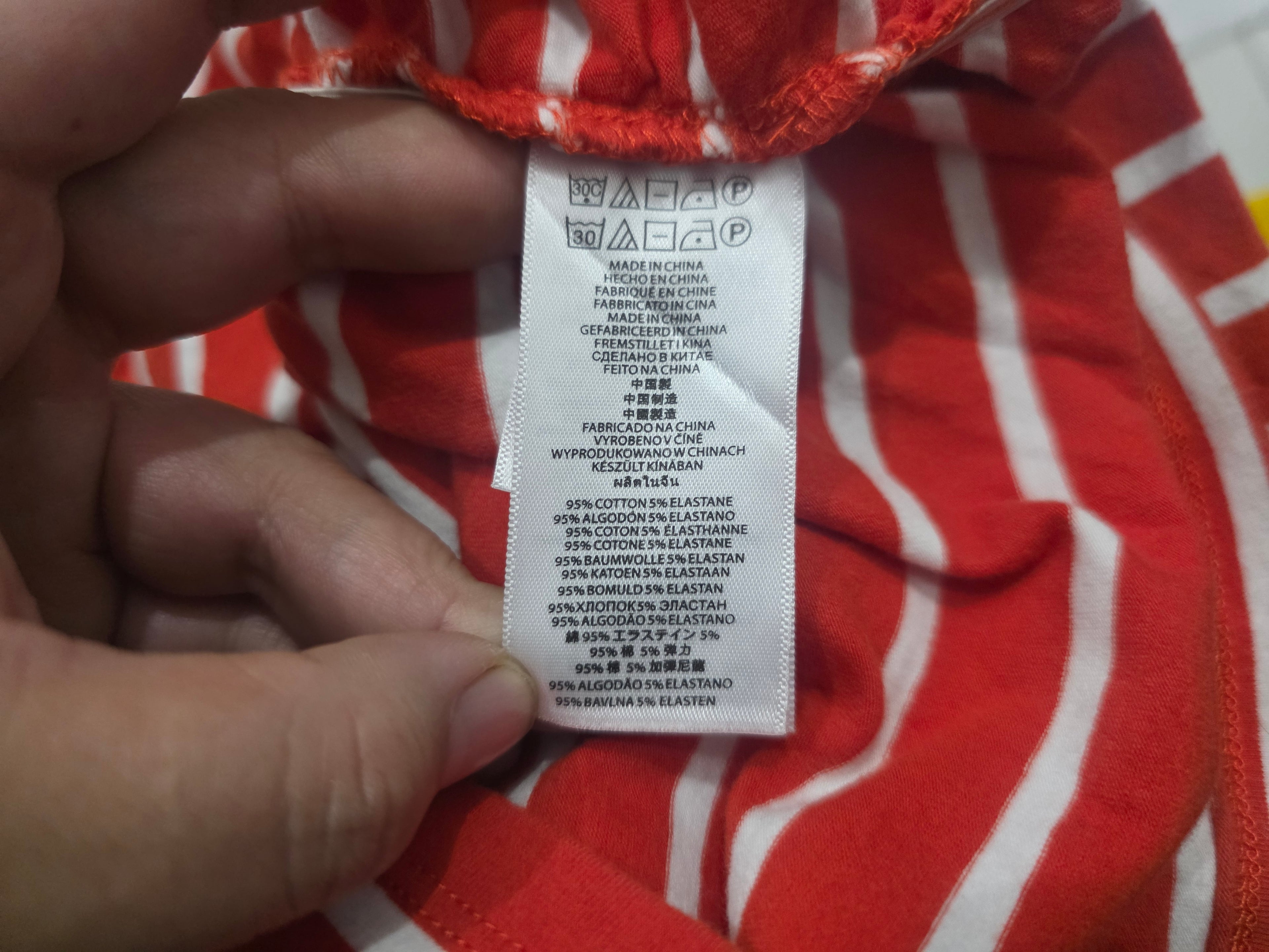 Playera Michael Kors Manga Corta Mujer Color Naranja Rayada