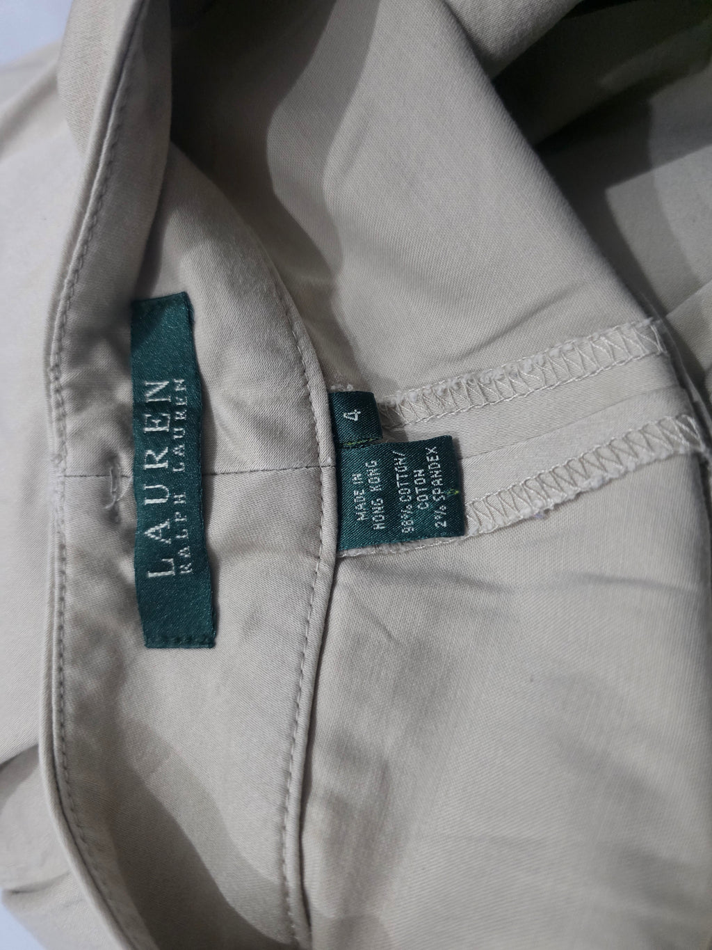 Pantalon Ralph Lauren Talla 4 De Mujer Cafe Claro