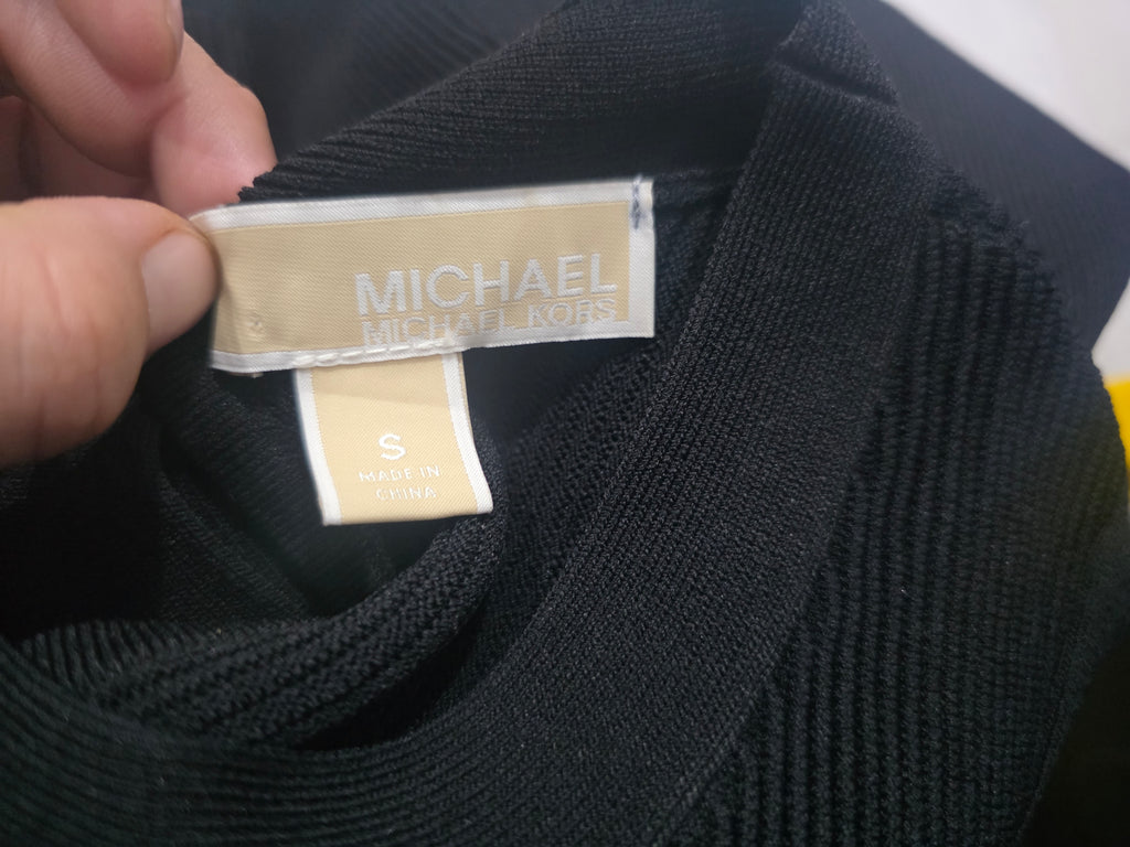 Vestido Michael Kors Mujer Talla Chica Color Negro Línea A