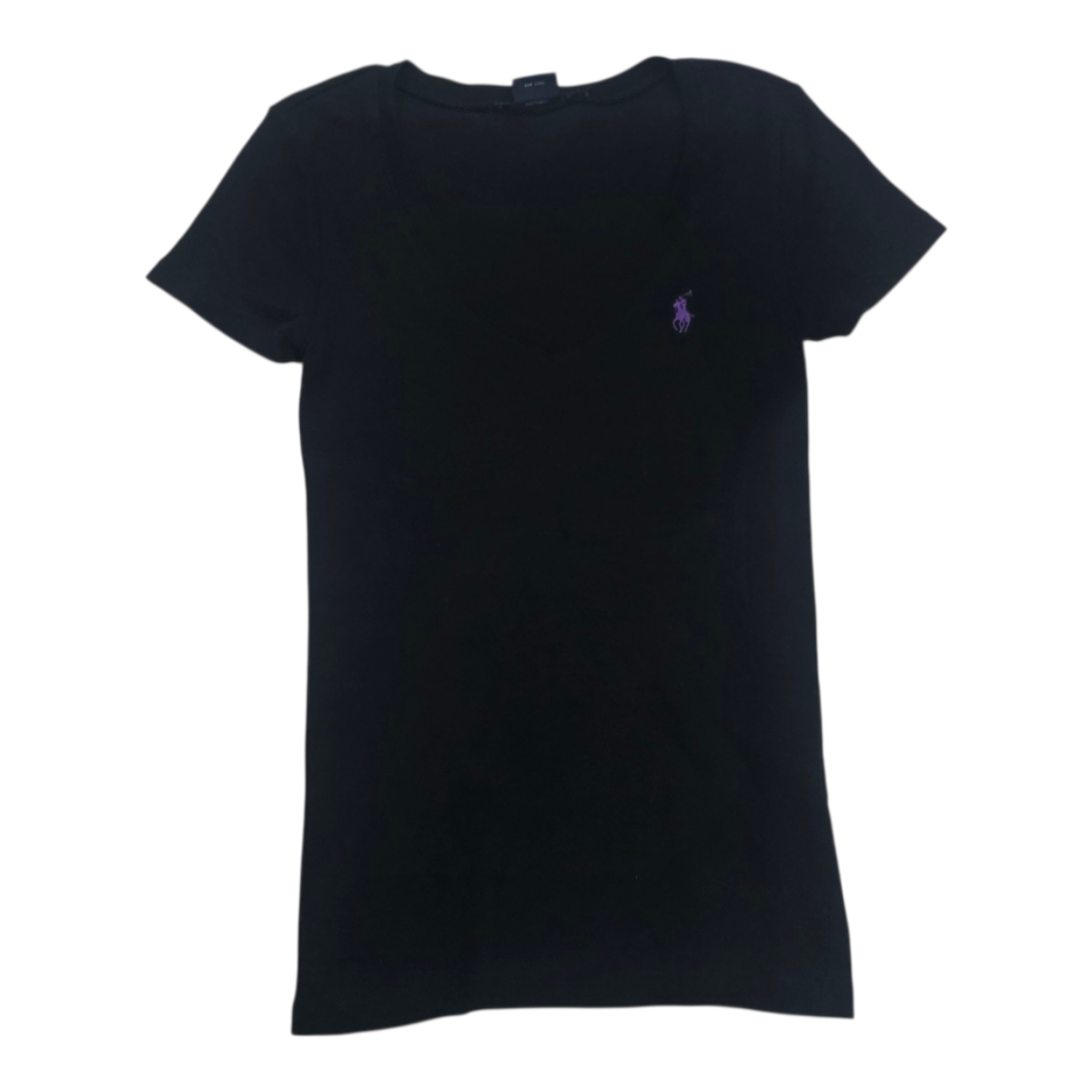 Playera Ralph Lauren Sportmujer Chica Colornegro Poni Morado