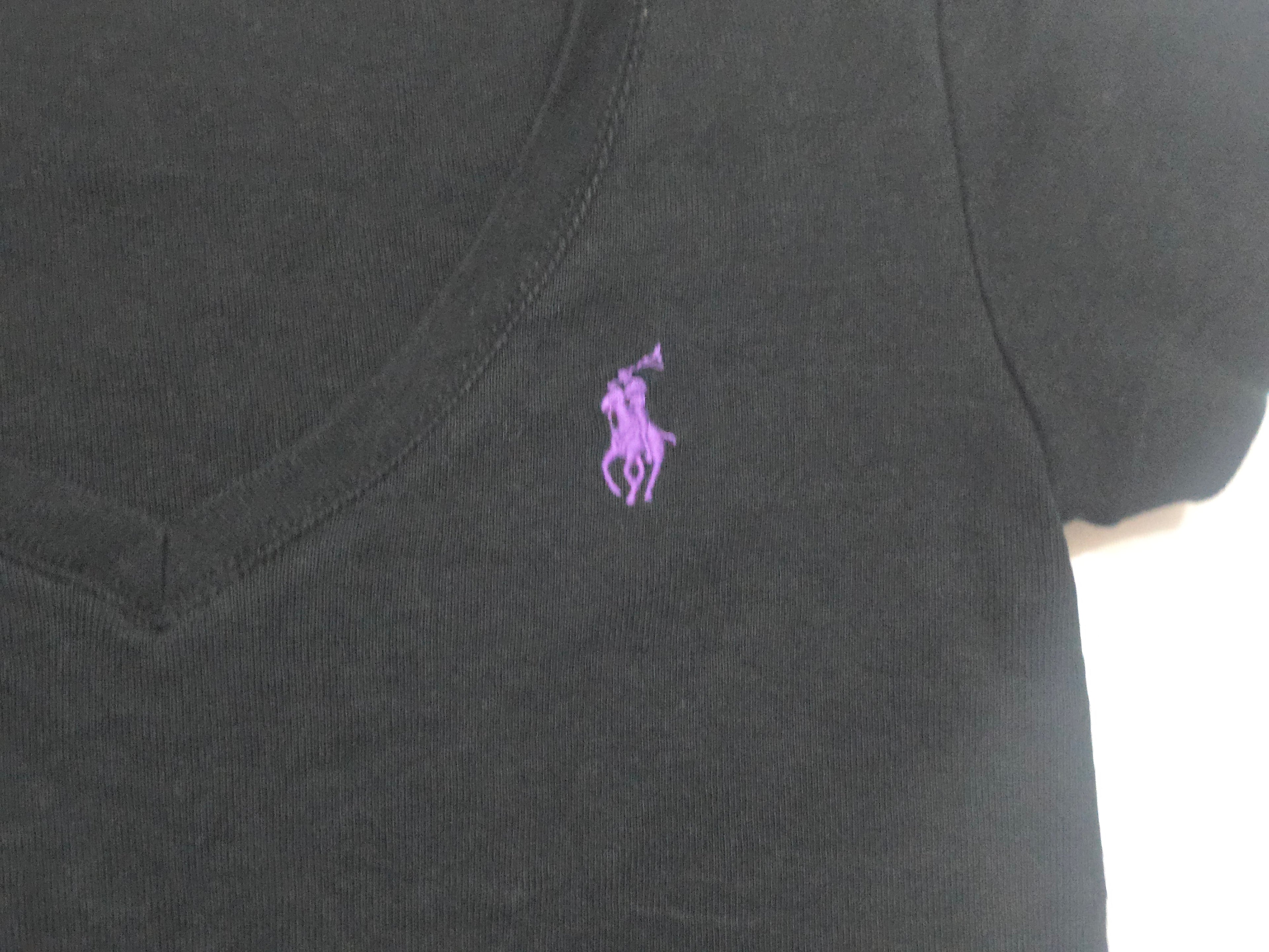 Playera Ralph Lauren Sportmujer Chica Colornegro Poni Morado