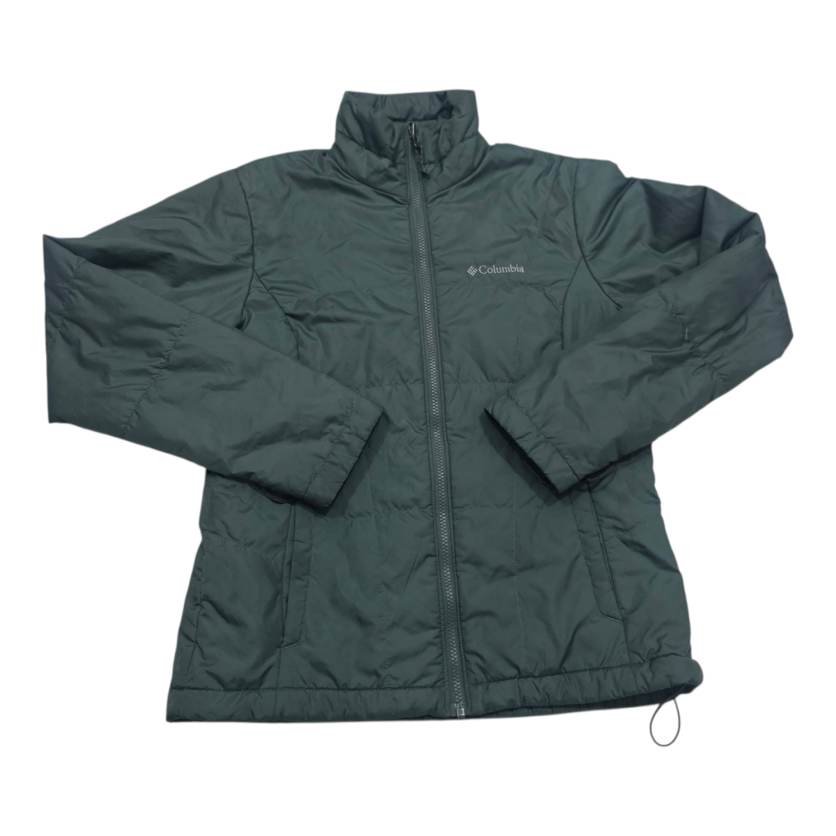 Chamarra Columbia Therma Coil Tallachica Verde Grisaceomujer